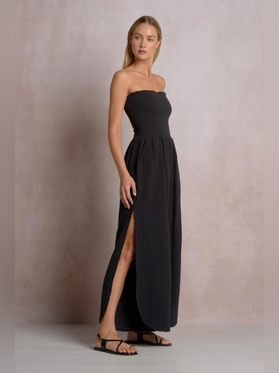 Elan Pants - 🖤 NWT! Elan Lightweight Cotton Strapless Black Jumpsuit